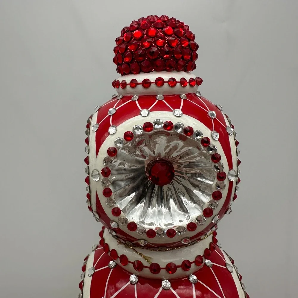 2012 PATRICIA BREEN MAJESTIC FINIAL RED CHRISTMAS‎ HOLIDAY 9.84